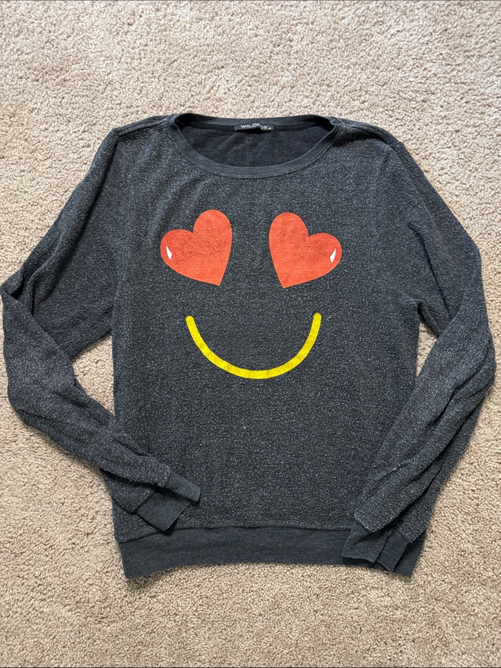 Wildfox Dark Gray Crewneck Pullover